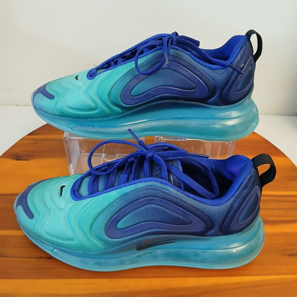 Nike Air Max 720 Mens 6 Blue Deep Royal Hyper Jade Shoes Sneakers AO2924-400